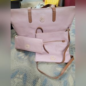 Joy Mangano 3 PC Set Blush Pink